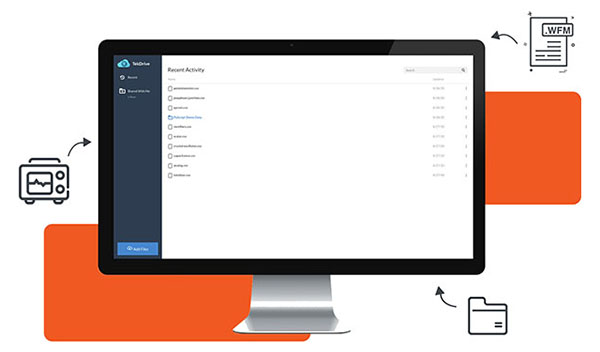 TekDrive oscilloscope-to-cloud software solution