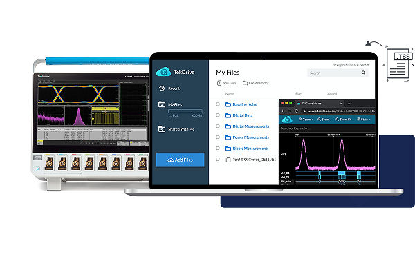 TekDrive oscilloscope-to-cloud software solution